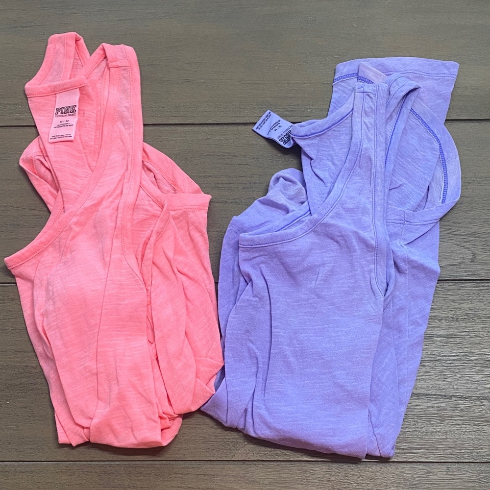 Pink and Purple Tank Tops